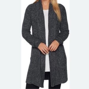 Barefoot Dreams Charcoal Open Front Cardigan